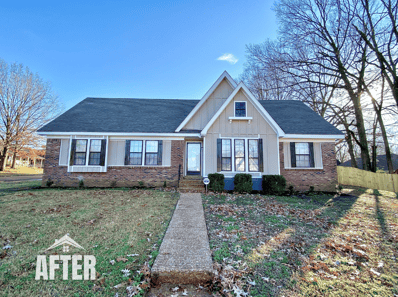 Curbside view of renovated property, titled "After"