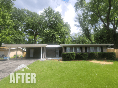 Curbside view of a property, titled "After"