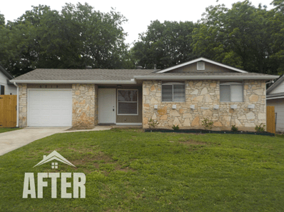 Curbside view of property, titled "After"