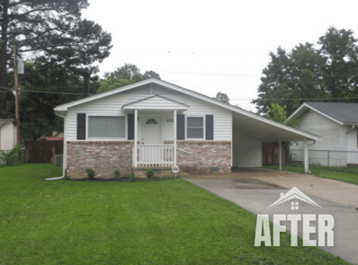 Curbside photo of a home, labeled "After"