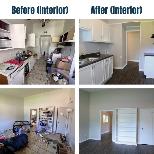 1481 Main Street Before and After Kitchen_Living Room