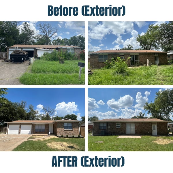 1539 South 125th Avenue East Before and After Exterior