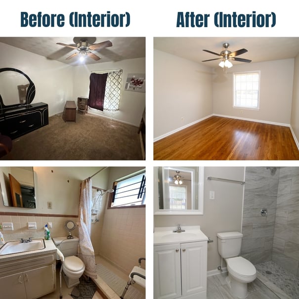 1791 Homedale Before and After Bedroom_Bathroom