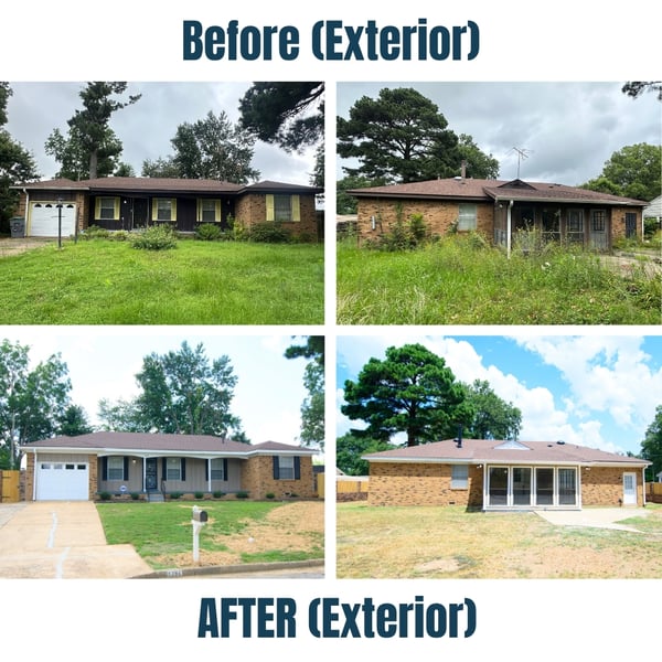 1791 Homedale Before and After Exterior