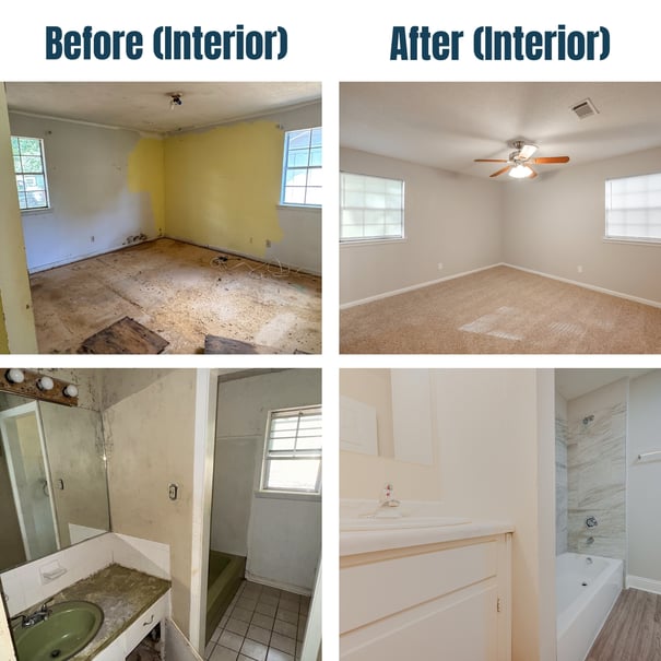 1800 Green Acres Before and After Bedroom_Bathroom