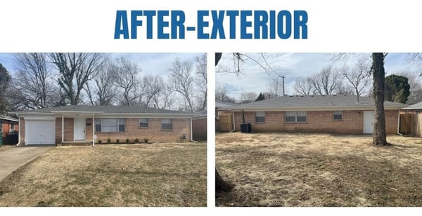 Photo collage of "after" exterior photos