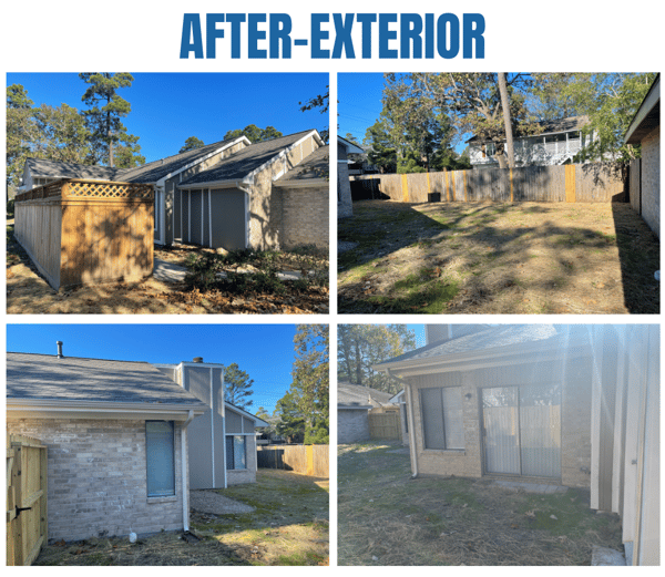 Photo collage of "after" exterior photos