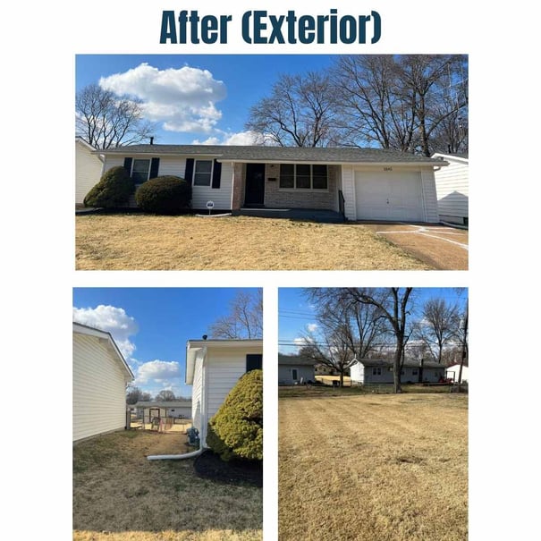 Photo collage of "after" exterior photos