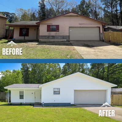 7909 Claybrook Road Before and After