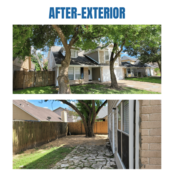 Photo collage of "after" exterior photos