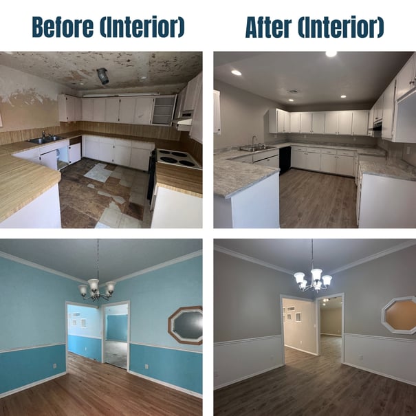 8317 Northwest 85th Street Before and After Interior
