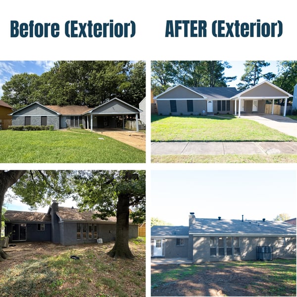 4225 Willow Park Before and After Exterior