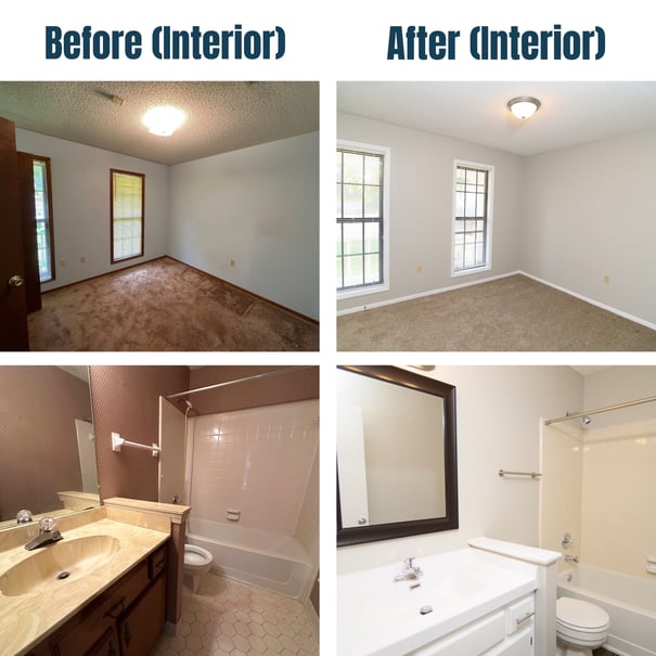 4474 Bonnie Brae Drive Before and After Bedroom_Bathroom-1