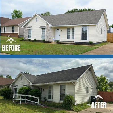 4580 Hickory Branch Before and After