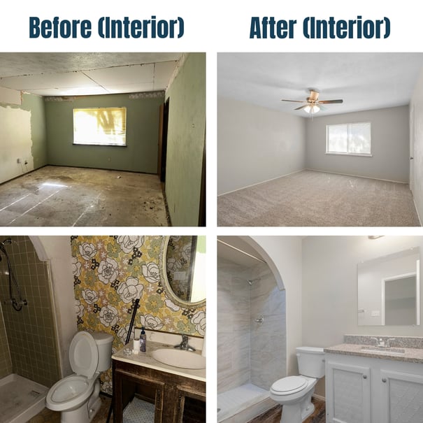 3309 Bellingham Court Before and After Interior