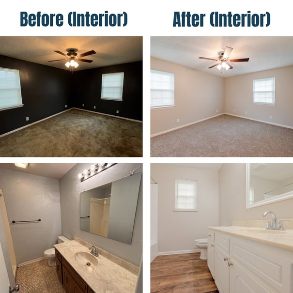 106 Cornwall Court Before and After Interior