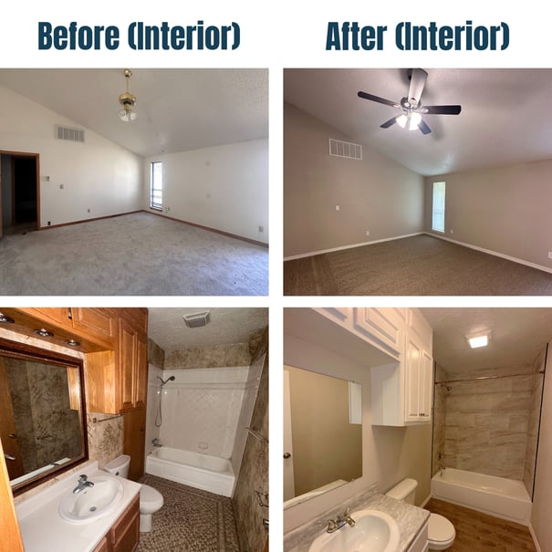 8317 Northwest 85th Street Before and After Interior