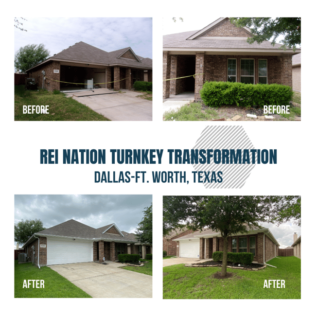 REI Nation Turnkey Transformation: Dallas-Ft. Worth, Texas