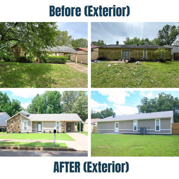 5680 Ballenmoor Before and After Exterior