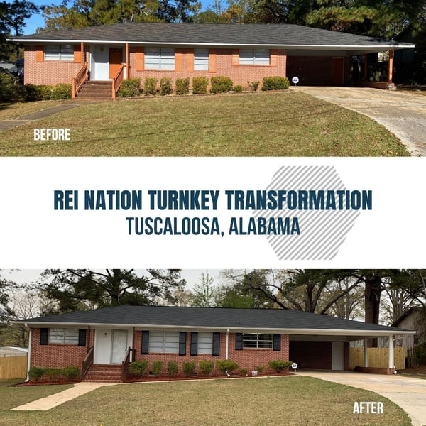 REI Nation Turnkey Transformation: Tuscaloosa, Alabama