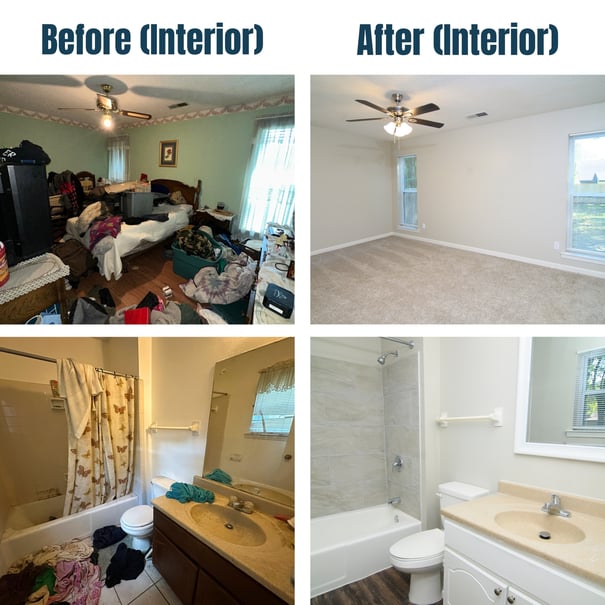 6249 Midsummer Way Before and After Bedroom_Bathroom