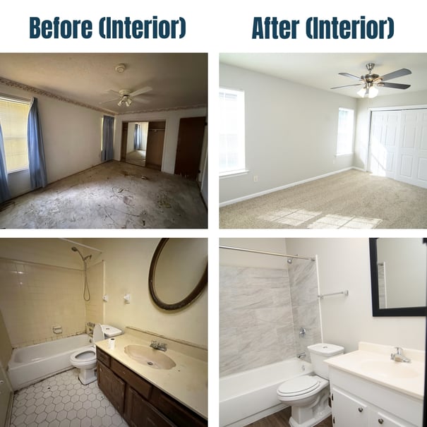 6602 Beaverlodge Before and After Bedroom_Bathroom
