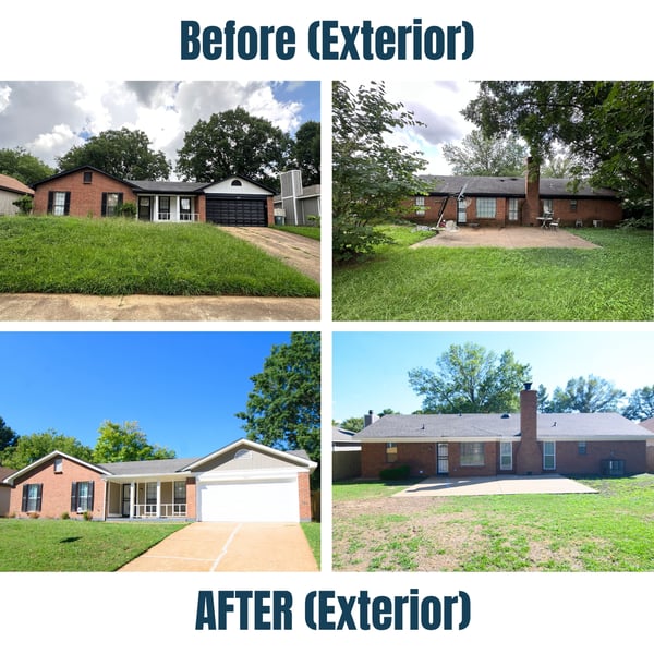 6602 Beaverlodge Before and After Exterior