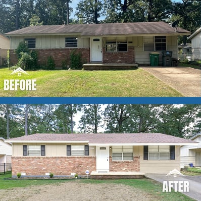 6909 Fairfield Drive Before and After