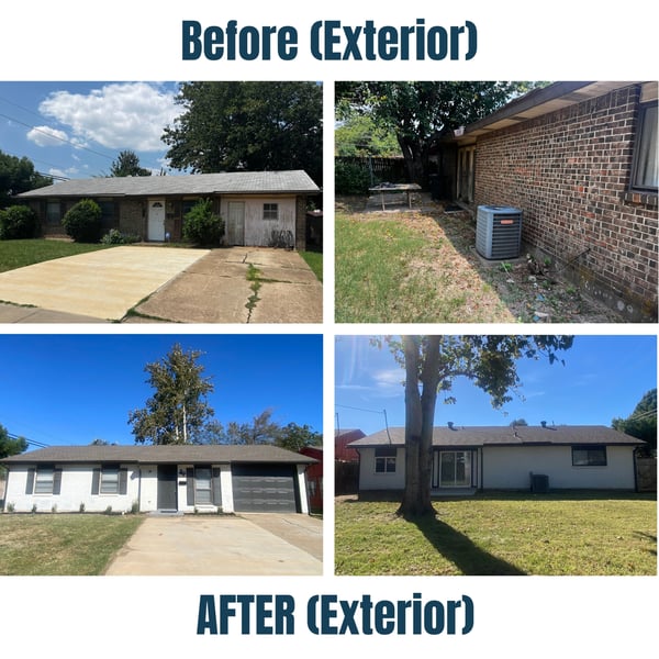 802 Las Palmas Dr Before and After Exterior