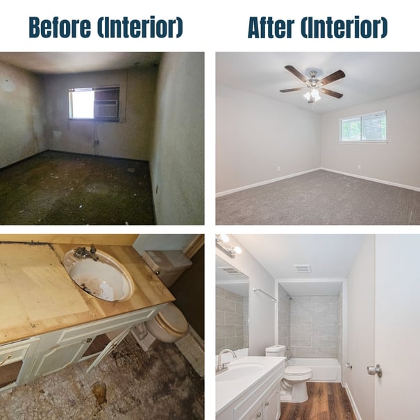 9003 Chateau Forest Before and After Bedroom_Bathroom