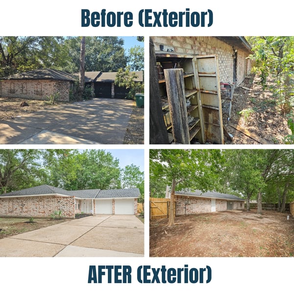 9003 Chateau Forest Before and After Exterior