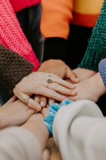 Hands Together as a Team