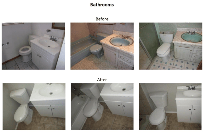 bathroom before and after pictures