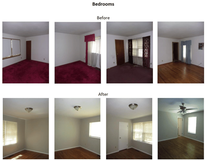 bedroom before and after pictures