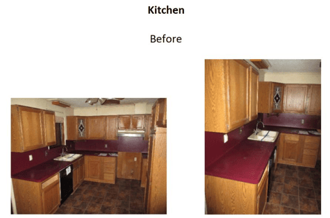 before photos of kitchen