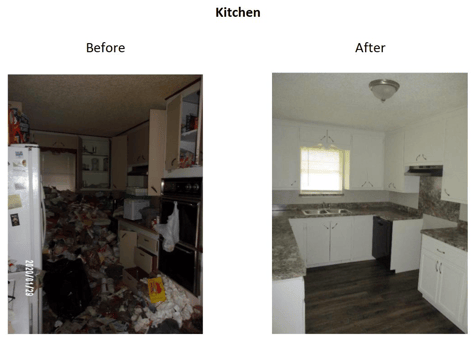 before and after kitchen photos