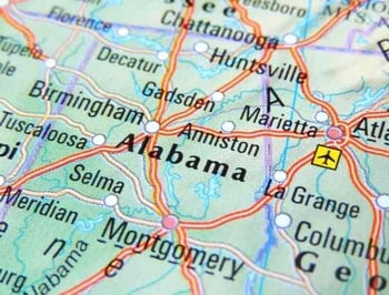 Map of Alabama