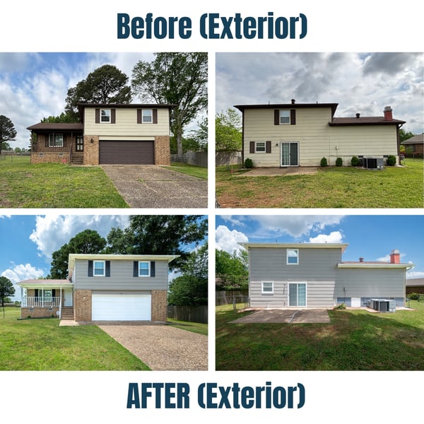 106 Cornwall Court Before and After Exterior