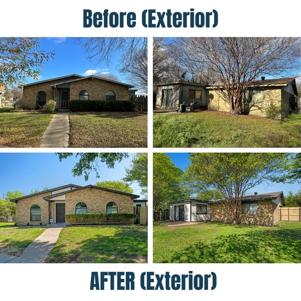 3309 Bellingham Court Before and After Exterior