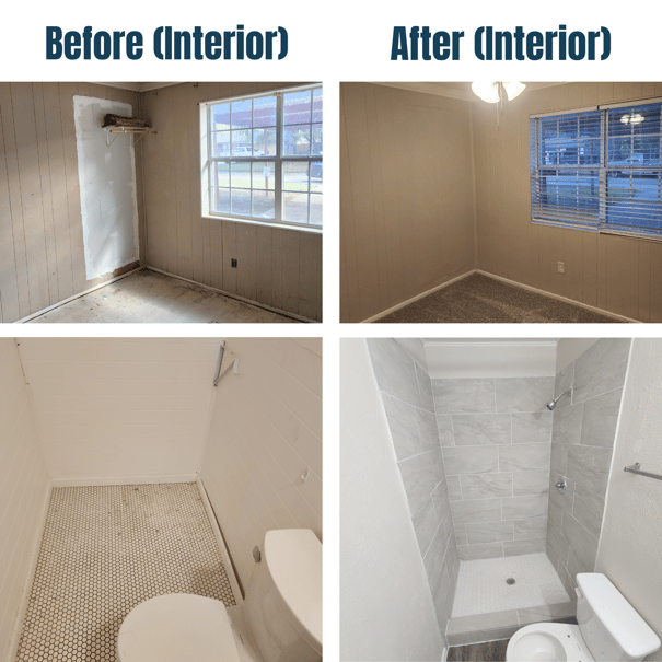 5201 Jane Anne Street Before and After Interior