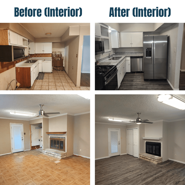 5201 Jane Anne Street Interior Before and After 