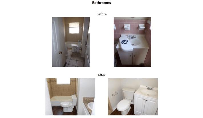 bathrooms