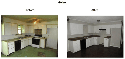 beforeandafter kitchen