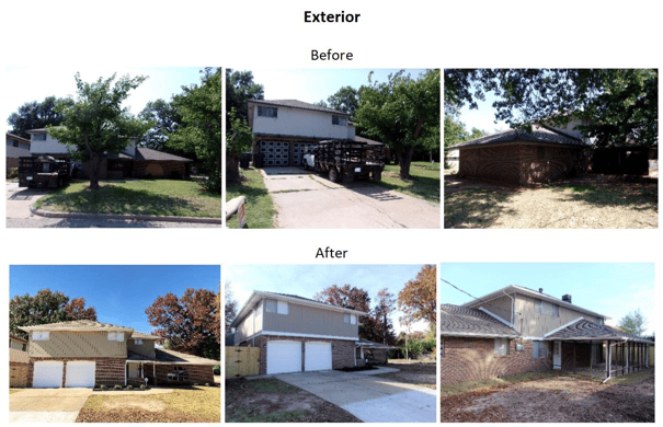 exterior before and after photos
