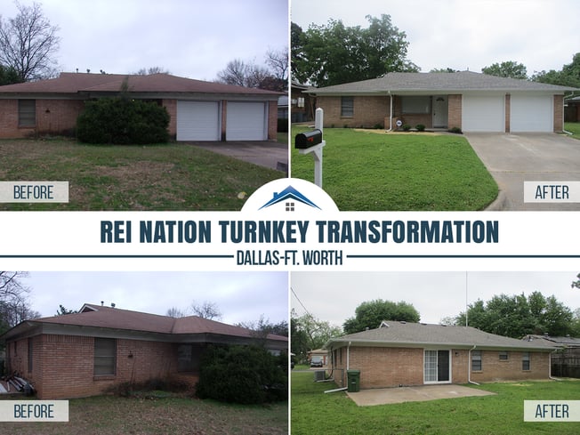 before and after dallas-ft.worth turnkey property