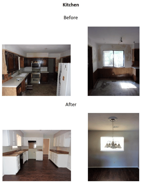 kitchen before and after photos