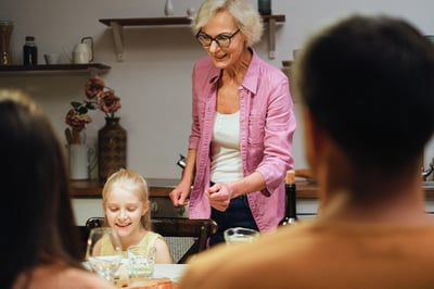 Family around the table