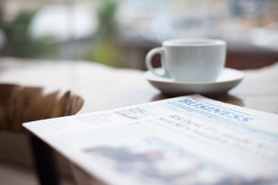 Coffee and newspaper